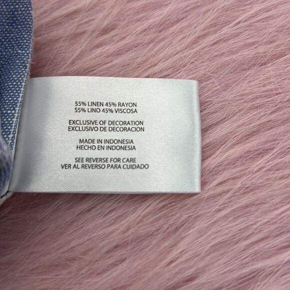 Gap striped linen blend shorts size large - Picture 6 of 6